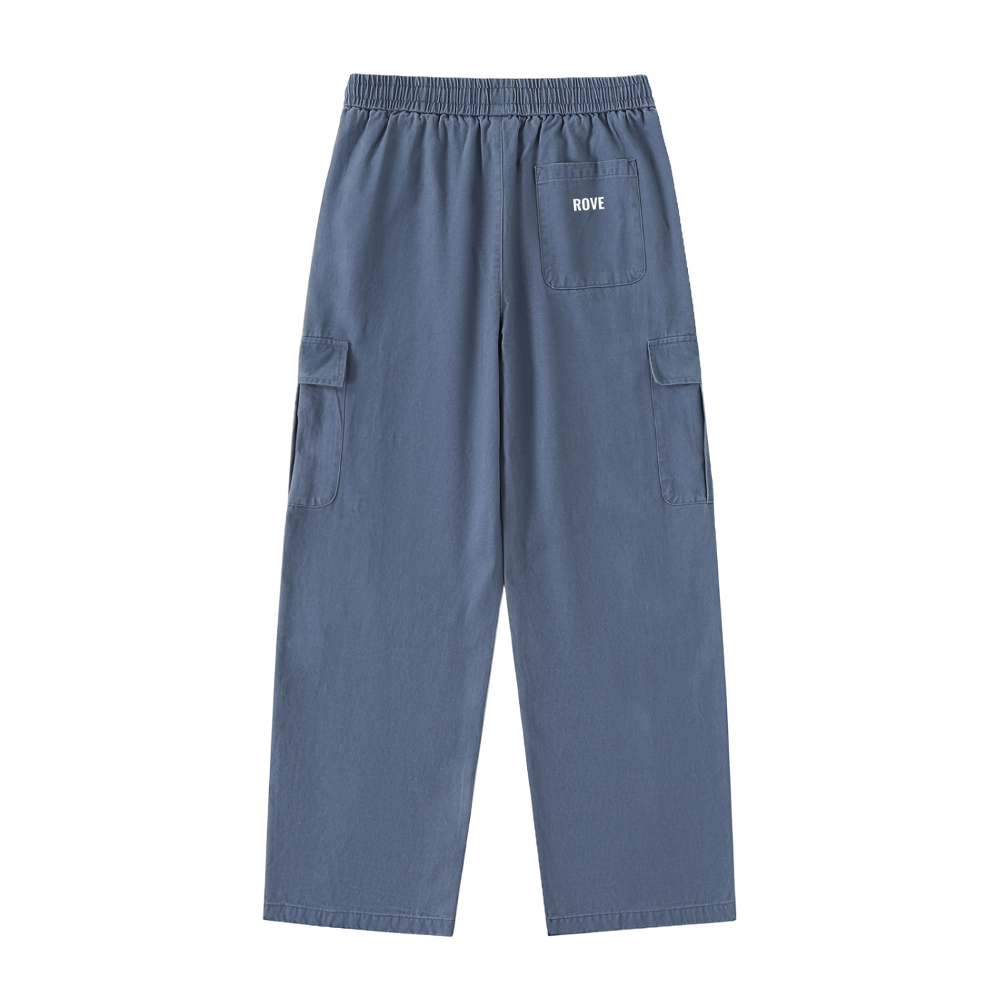 Drawstring Waist Straight-Leg Cargo Pants