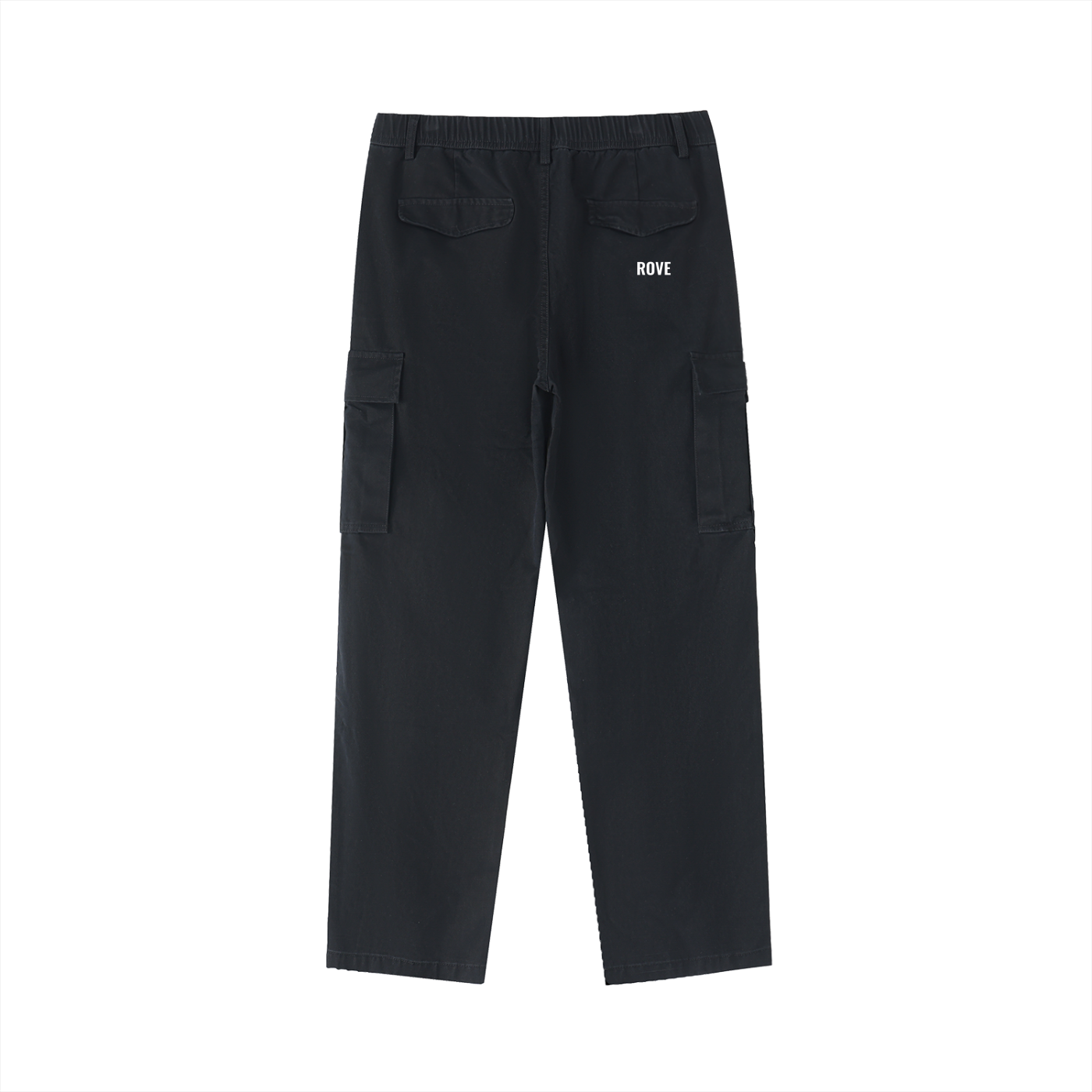 Cotton Elastic-Waist Cargo Pants