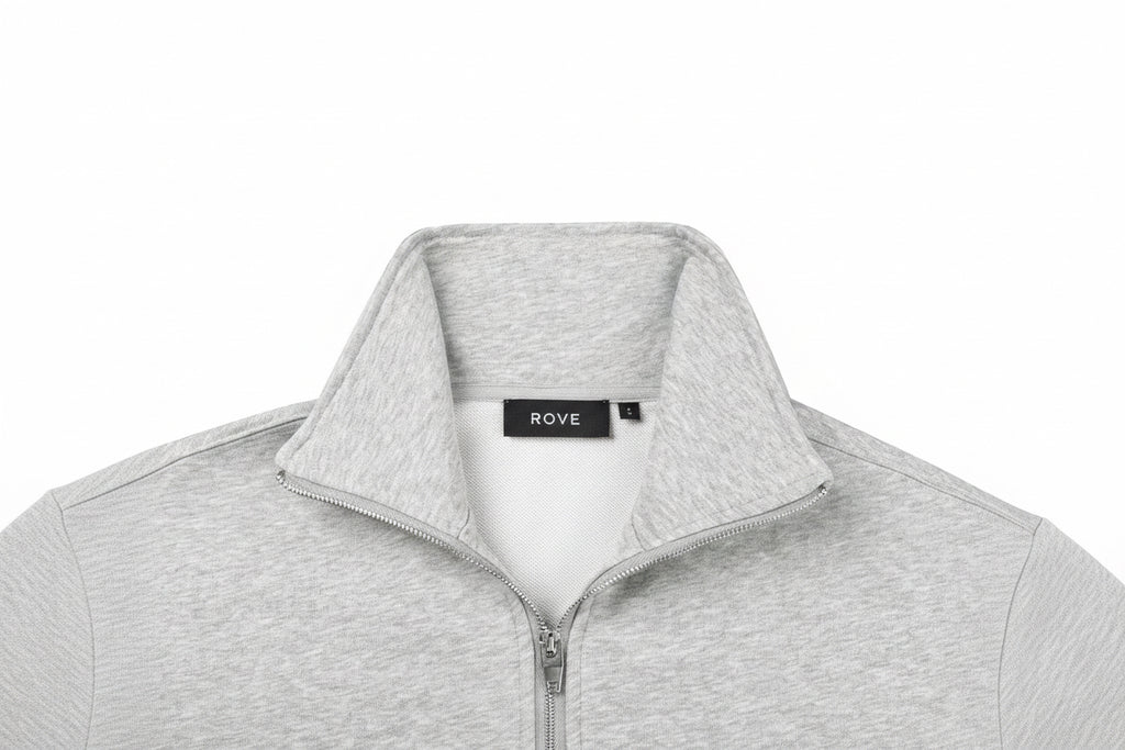 Quarter-Zip Drop Shoulder Sweatshirt